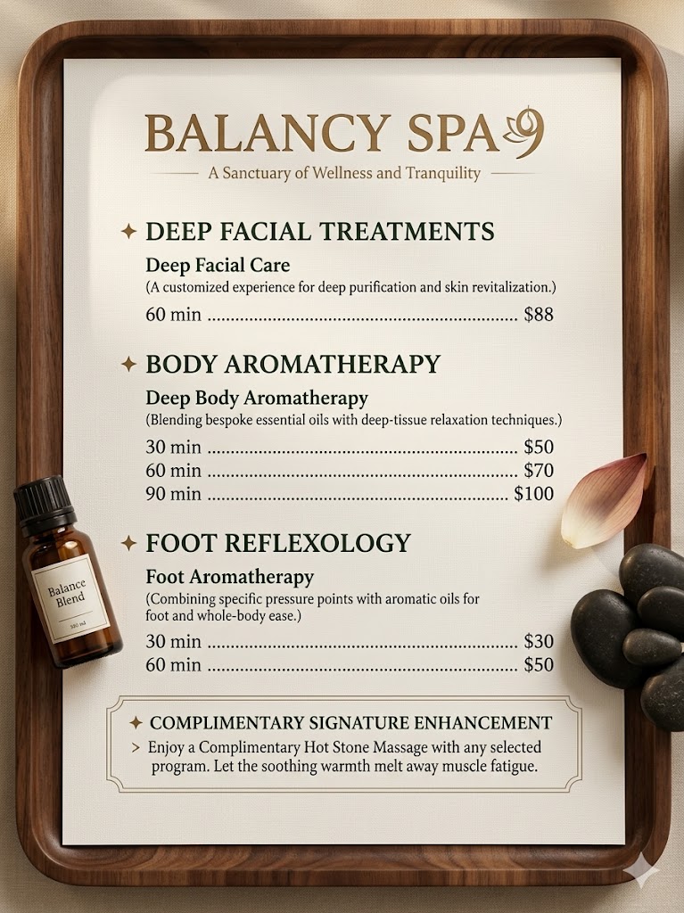 Balancy Spa 9 service and amenities
